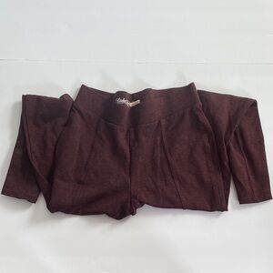 Faded Glory Maroon Ankle leggings